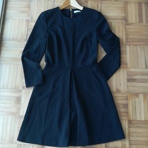 Navy blue fit and flare dress from & Other Stories